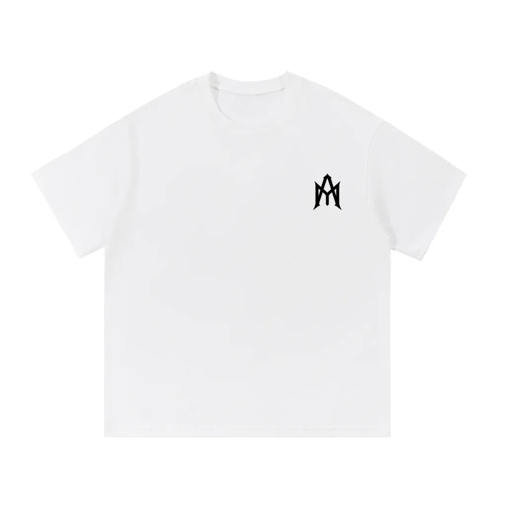 WHITE & BLACK HEAVYWEIGHT TEE