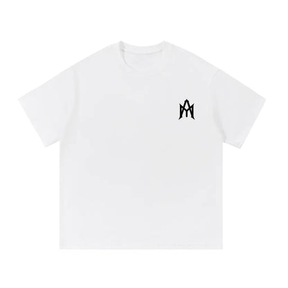 WHITE & BLACK HEAVYWEIGHT TEE