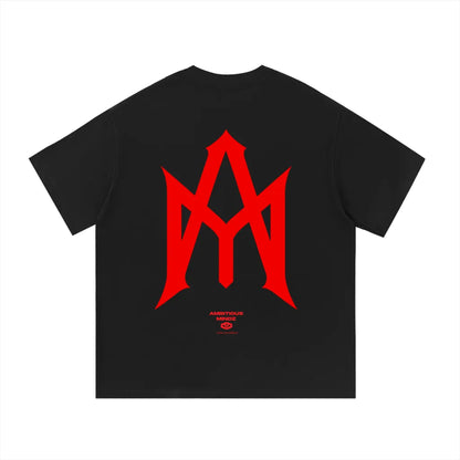 BLACK & RED HEAVYWEIGHT TEE