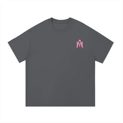GREY & PINK HEAVYWEIGHT TEE
