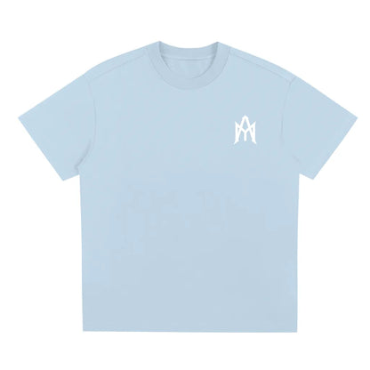 BLUE & WHITE HEAVYWEIGHT TEE