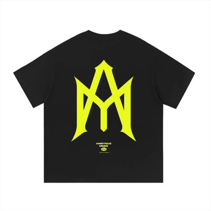 BLACK AND GREEN HEAVYWEIGHT TEE